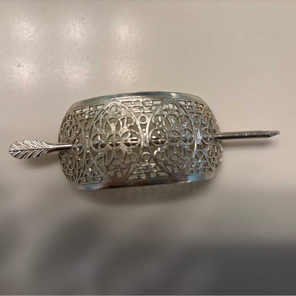 Vintage w. Germany Silver hair clip